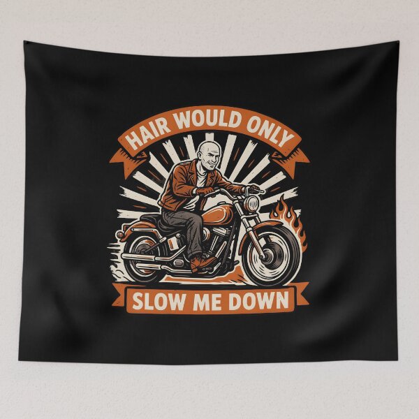 Item preview, Hair Would Only Slow Me Down Dad Humor Vintage Sarcastic Bald Dad designed and sold by Redgiant87x.