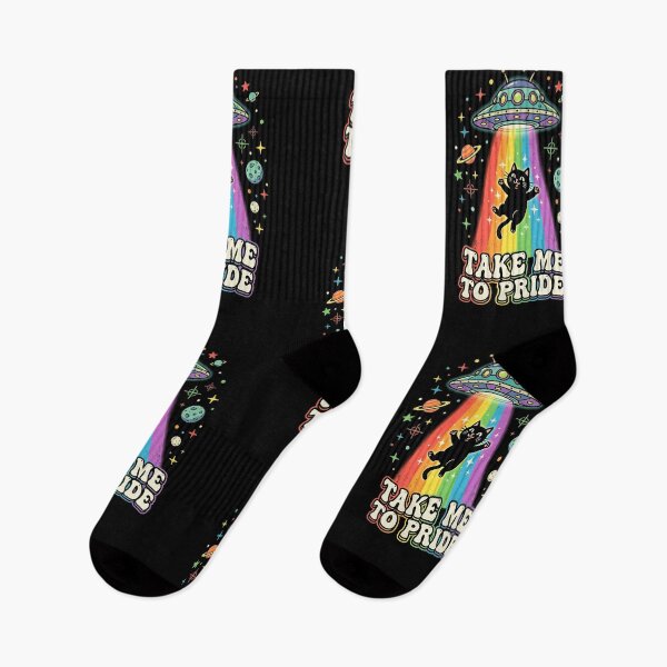 Item preview, Pride Cat Rainbow Ufo Abduction Funny Lgbtq+ Space designed and sold by longngusuc.