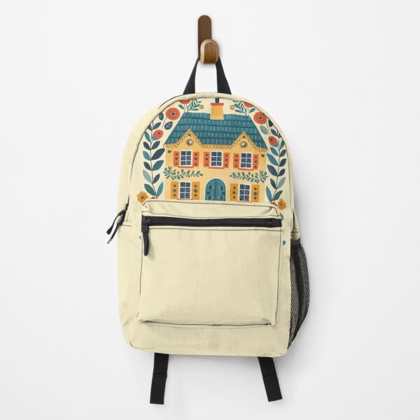 Item preview, Folk art floral house designed and sold by xiao xuans.