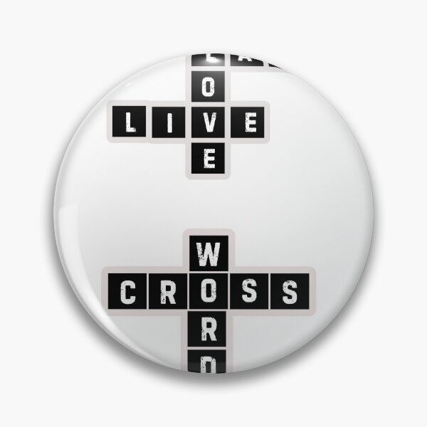 Item preview, Live Laugh Love Crossword Puzzle Design  designed and sold by KAWAII STUDIO NB.