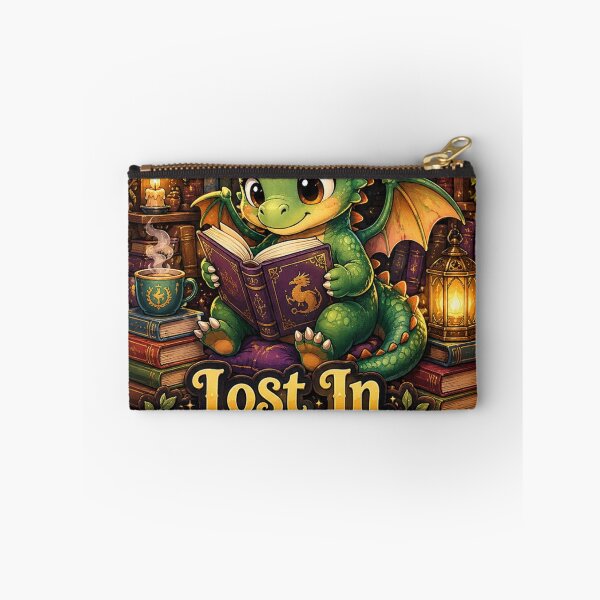 Item preview, Lost In Another Chapter – Cute Baby Dragon Book Lover designed and sold by NarpLTD.