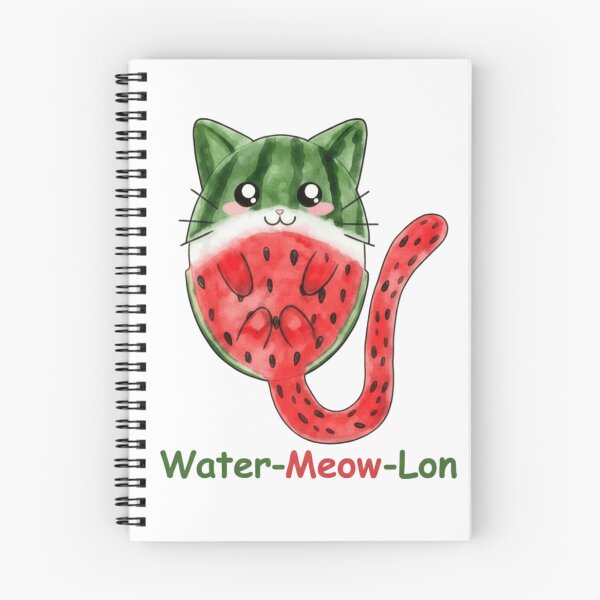 Item preview, Water-Meow-Lon Watermelon And Cat Summer Time designed and sold by Thread&Fable.