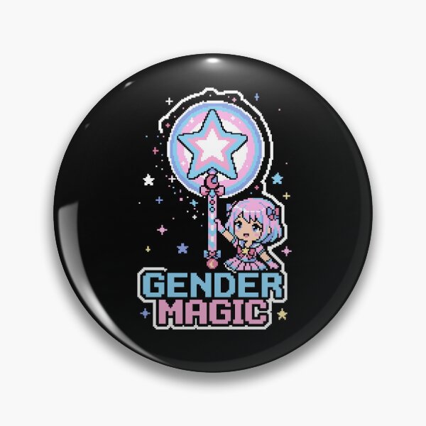 Item preview, Gender Magic - Trans Pride Magical Girl Pixel Art designed and sold by artistastshirt.