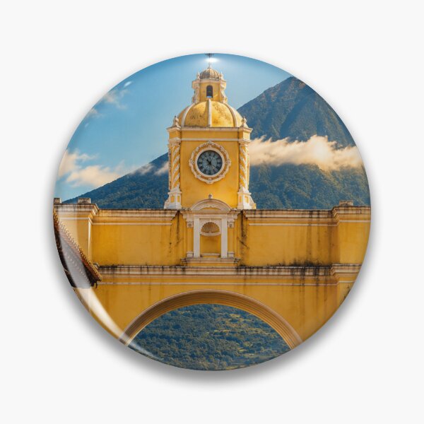 Item preview, Antigua Guatemala Historic Arch Vintage Travel Poster designed and sold by ElartedeNoel.