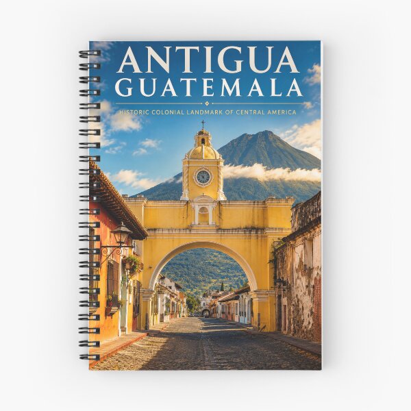 Item preview, Antigua Guatemala Historic Arch Vintage Travel Poster designed and sold by ElartedeNoel.