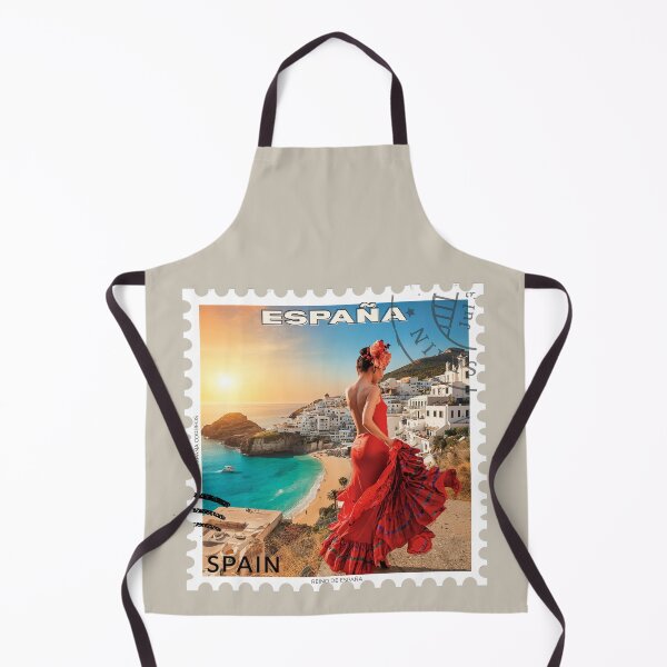 Item preview, Spain Modern Postage Stamp – Flamenco, Mediterranean Coast & Spanish Culture designed and sold by Timeless Decor.