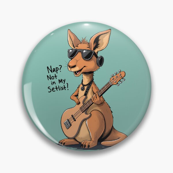 Item preview, Nap? Not in My Setlist — Funny Rock Kangaroo Bassist Guitar Music Art designed and sold by Amplify-n-Co.