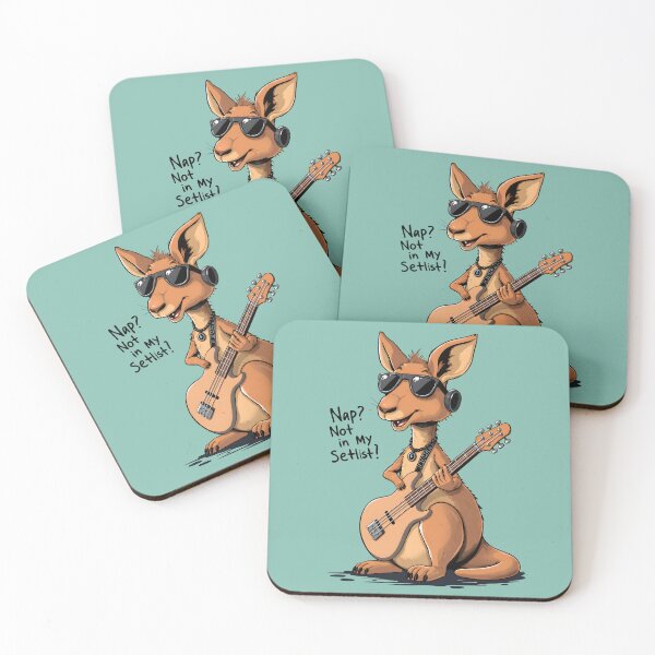 Item preview, Nap? Not in My Setlist — Funny Rock Kangaroo Bassist Guitar Music Art designed and sold by Amplify-n-Co.