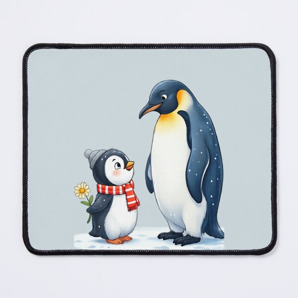 Item preview, Loving Penguin Family – Cute Parent and Baby Penguin Illustration designed and sold by arifali786.