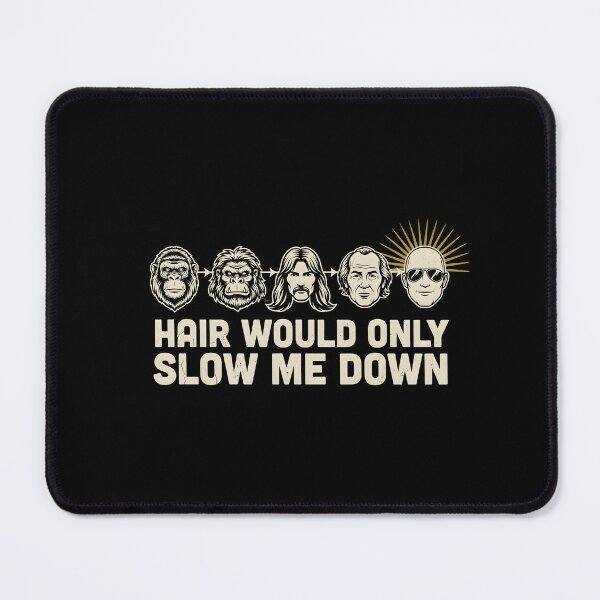 Item preview, Hair Would Only Slow Me Down Dad Humor Classic Dad Joke Bald Dad designed and sold by Redgiant87x.
