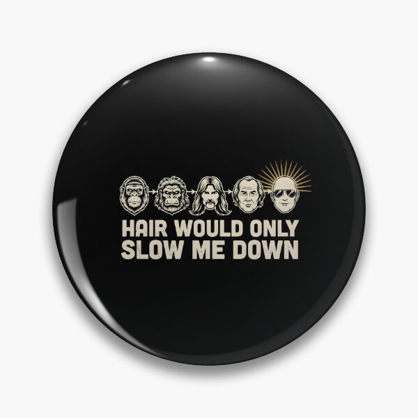 Item preview, Hair Would Only Slow Me Down Dad Humor Classic Dad Joke Bald Dad designed and sold by Redgiant87x.