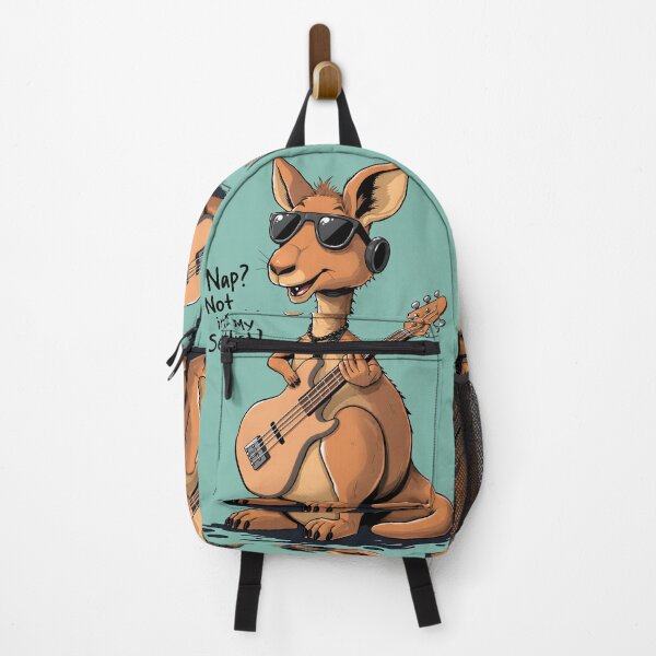 Item preview, Nap? Not in My Setlist — Funny Rock Kangaroo Bassist Guitar Music Art designed and sold by Amplify-n-Co.