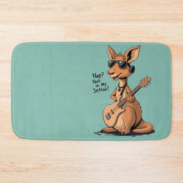 Item preview, Nap? Not in My Setlist — Funny Rock Kangaroo Bassist Guitar Music Art designed and sold by Amplify-n-Co.