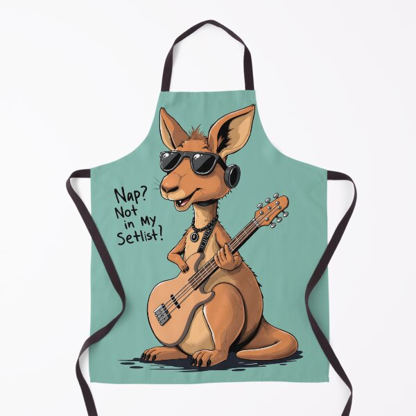 Item preview, Nap? Not in My Setlist — Funny Rock Kangaroo Bassist Guitar Music Art designed and sold by Amplify-n-Co.