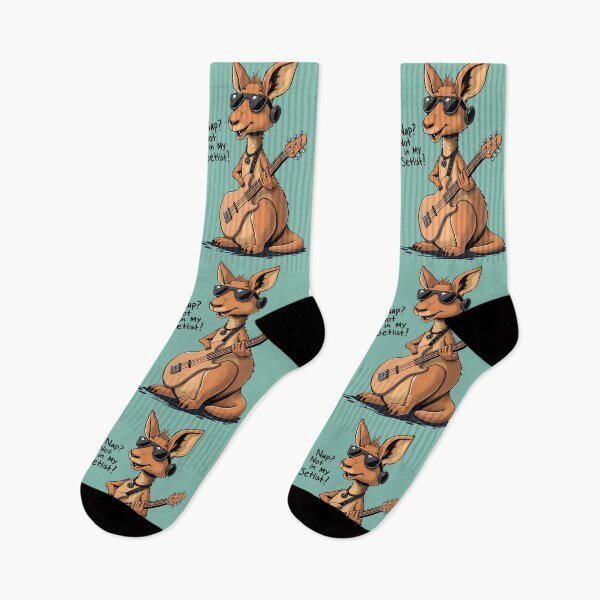 Item preview, Nap? Not in My Setlist — Funny Rock Kangaroo Bassist Guitar Music Art designed and sold by Amplify-n-Co.