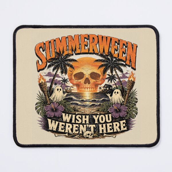 Item preview, Summerween Wish You Weren’t Here Haunted Vacation Tee designed and sold by POD DYNASTY.