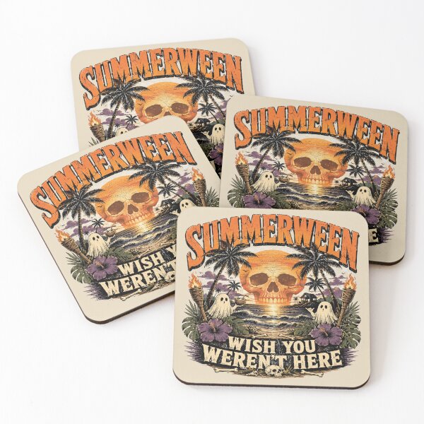 Item preview, Summerween Wish You Weren’t Here Haunted Vacation Tee designed and sold by POD DYNASTY.