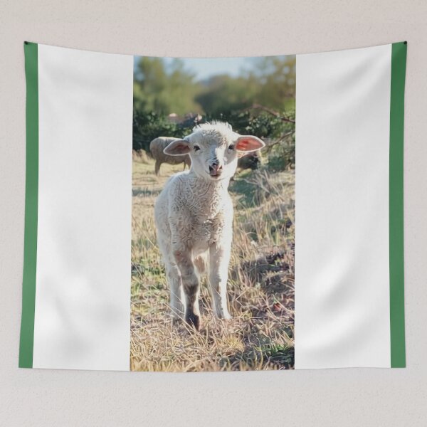 Item preview, young lamb enjoying itself designed and sold by AndresGArt.