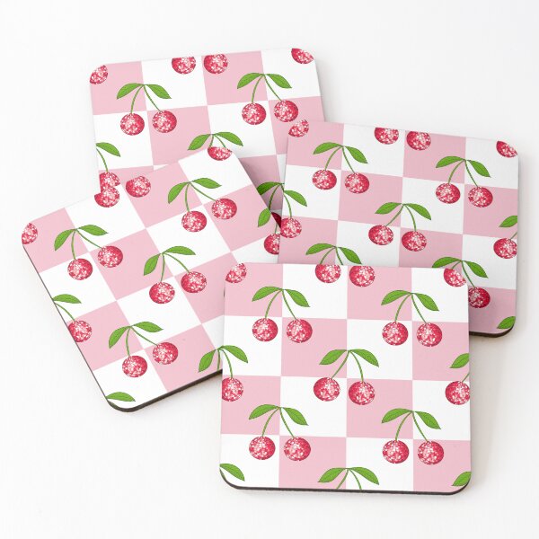Item preview, Cherry Disco Ball Checker Pattern designed and sold by Julie Erin Designs.