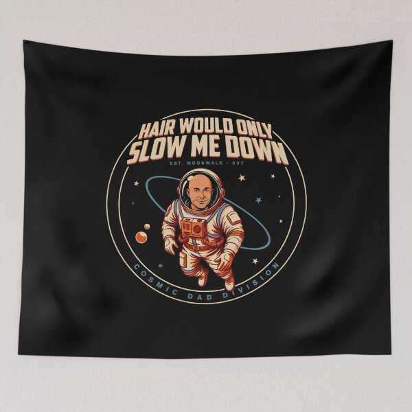 Item preview, Hair Would Only Slow Me Down Dad Humor Bald Dad Vintage Humor designed and sold by Redgiant87x.