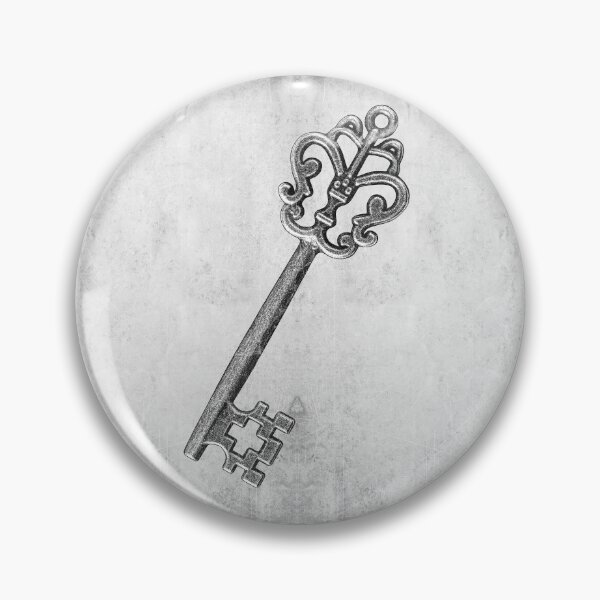 Item preview, Vintage Gold Skeleton Key Fleur de Lis Crown Royal designed and sold by Ghoul Enterprises.