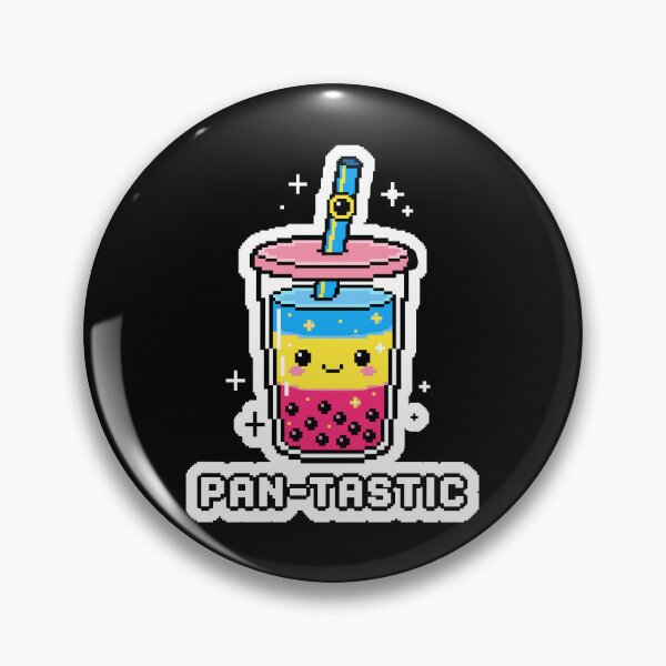 Item preview, Pan-tastic Boba Tea - Kawaii Pansexual Pride Pixel Art designed and sold by artistastshirt.