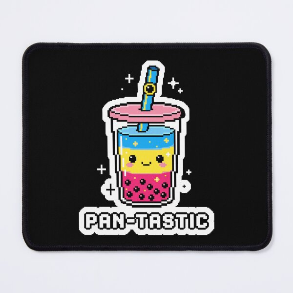 Item preview, Pan-tastic Boba Tea - Kawaii Pansexual Pride Pixel Art designed and sold by artistastshirt.