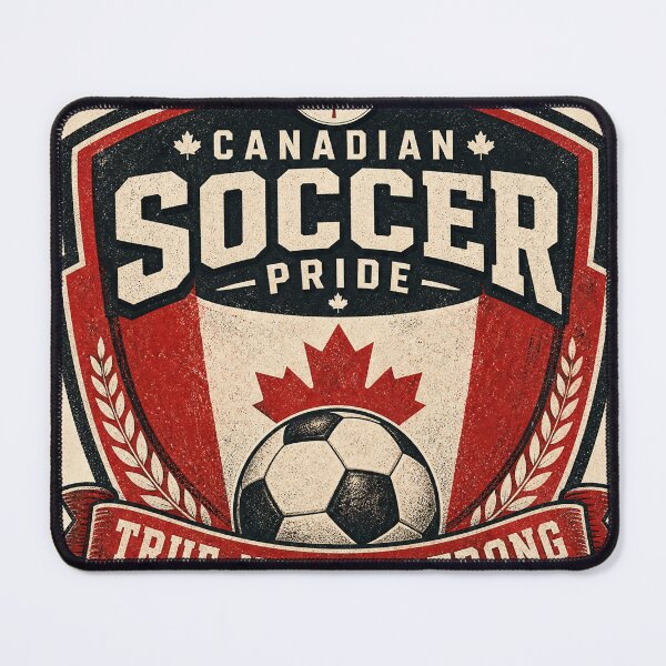 Item preview, Canada Soccer Fan Emblem, Vintage Canadian Football Supporter Badge designed and sold by Jandedan.