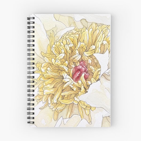 Item preview, Cream Rose Macro | Pen and Watercolor Botanical Art designed and sold by Debbie Schulte.