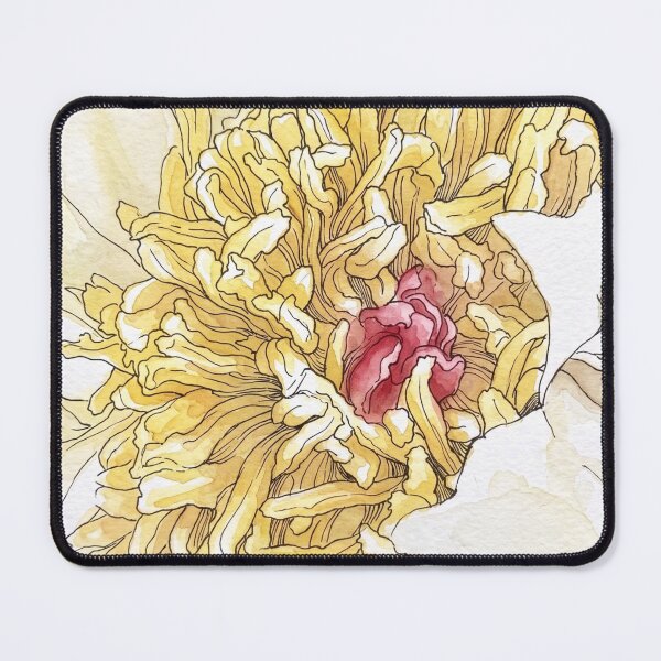 Item preview, Cream Rose Macro | Pen and Watercolor Botanical Art designed and sold by Debbie Schulte.