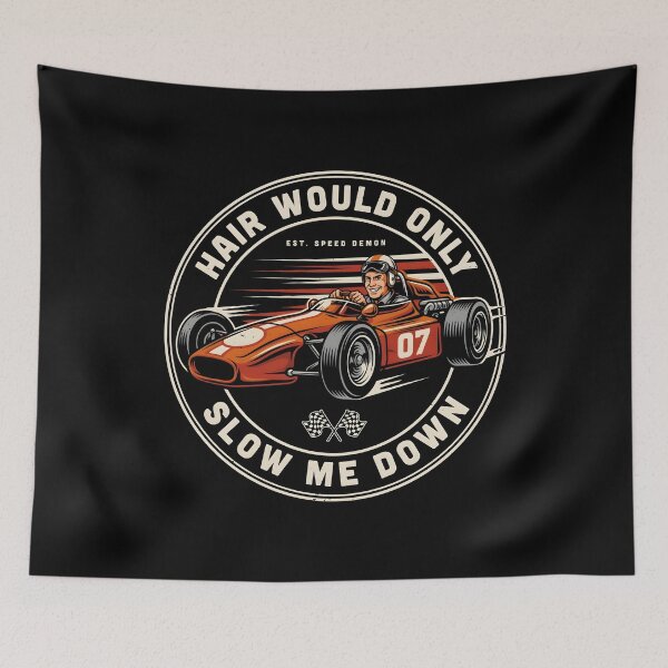Item preview, Hair Would Only Slow Me Down Dad Humor Funny Retro Bald Dad Joke designed and sold by Redgiant87x.
