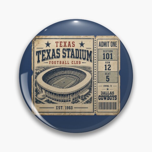 Item preview, Texas Stadium Football Club Vintage Ticket Shirt,  Irving Texas Retro Football Fan Tee designed and sold by GhostDawgs.