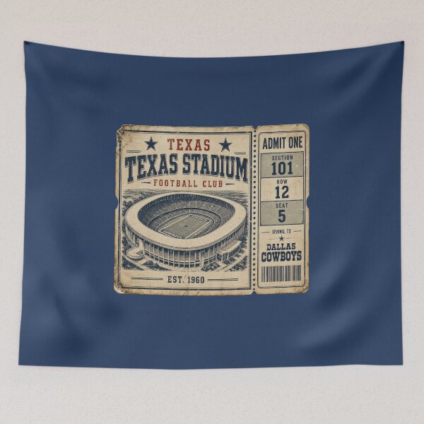 Item preview, Texas Stadium Football Club Vintage Ticket Shirt,  Irving Texas Retro Football Fan Tee designed and sold by GhostDawgs.