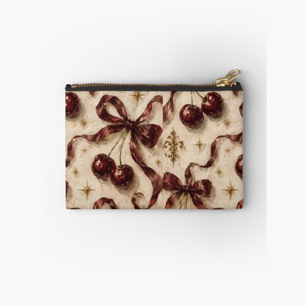 Item preview, Vintage Dark Cherry Noir Coquette Aesthetic Pattern designed and sold by BeataPrint.
