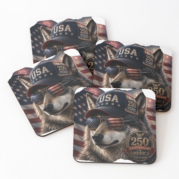 Item preview, USA Wolf 250th Anniversary Backpack Design | Patriotic American Wolf Art | America 1776–2026 designed and sold by WhatASunShine.