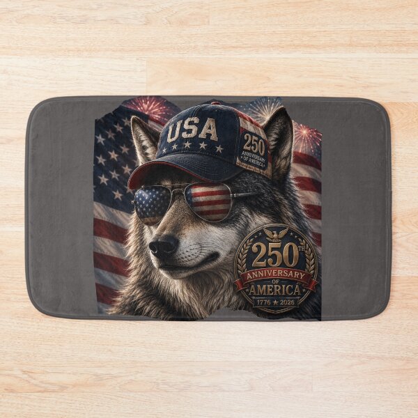 Item preview, USA Wolf 250th Anniversary Backpack Design | Patriotic American Wolf Art | America 1776–2026 designed and sold by WhatASunShine.