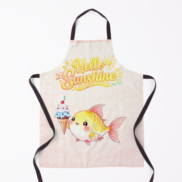 Item preview, Hello Sunshine Fish – Cute Kawaii Ice Cream Summer Design designed and sold by DariaCraft.
