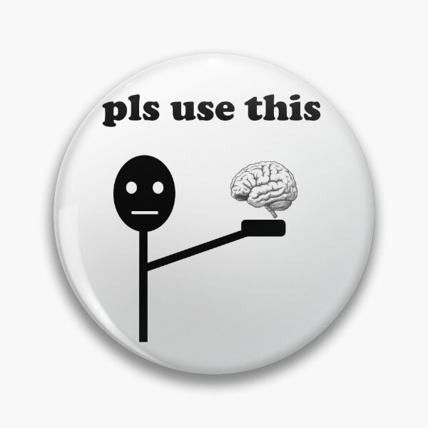 Item preview, Pls Use This Brain – Short Story Design Poster | Motivational Thinking Concept designed and sold by Ach&Koor.