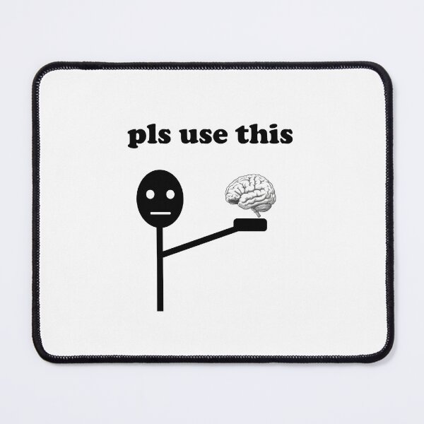 Item preview, Pls Use This Brain – Short Story Design Poster | Motivational Thinking Concept designed and sold by Ach&Koor.