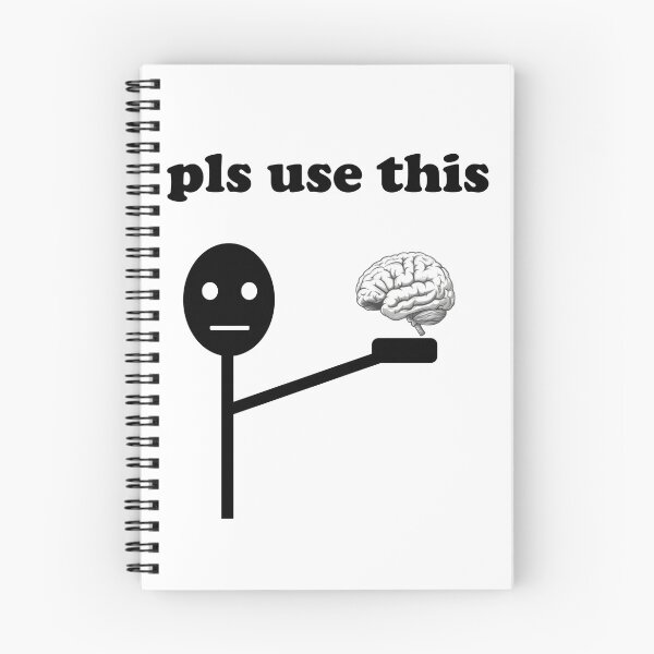 Item preview, Pls Use This Brain – Short Story Design Poster | Motivational Thinking Concept designed and sold by Ach&Koor.