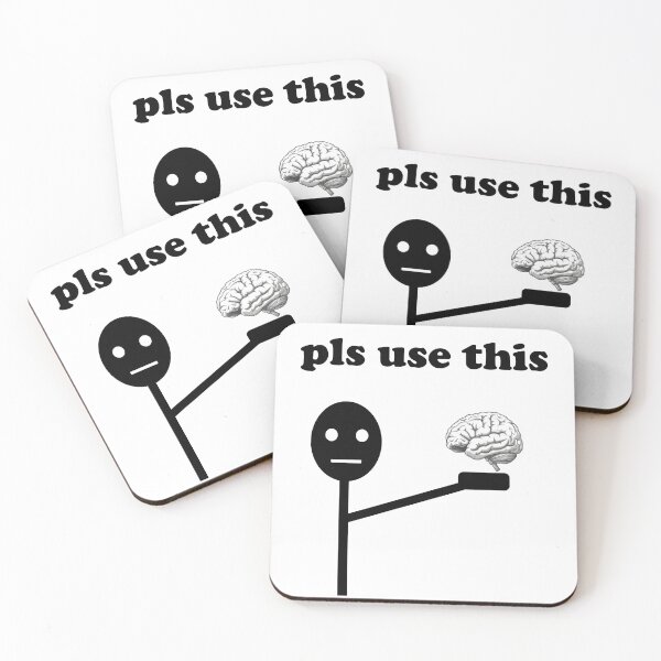 Item preview, Pls Use This Brain – Short Story Design Poster | Motivational Thinking Concept designed and sold by Ach&Koor.