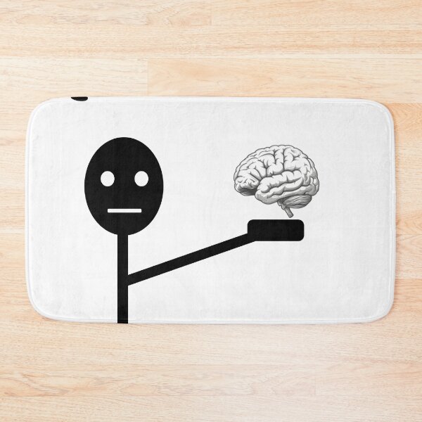 Item preview, Pls Use This Brain – Short Story Design Poster | Motivational Thinking Concept designed and sold by Ach&Koor.