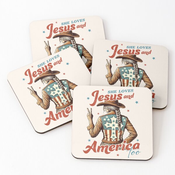 Item preview, Vintage Patriotic Cowgirl - She Loves Jesus And America Too - 4th Of July designed and sold by legendaryskins.