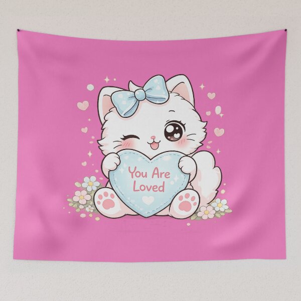 Item preview, Lumi Cute Cat – You Are Loved designed and sold by Mochi Studio.