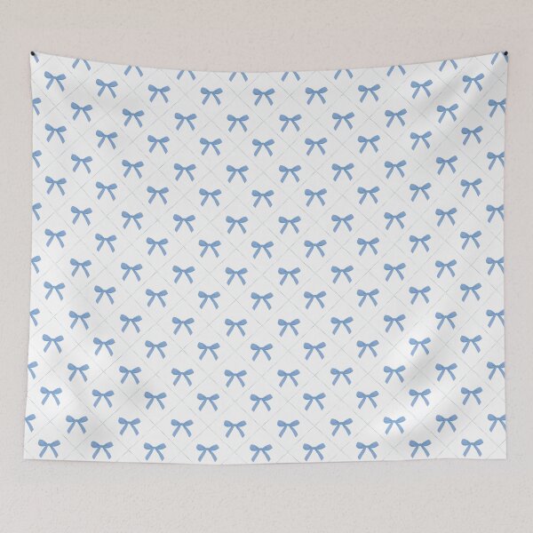 Item preview, Blue Bows - Coquette Harlequim Pattern designed and sold by anigui.