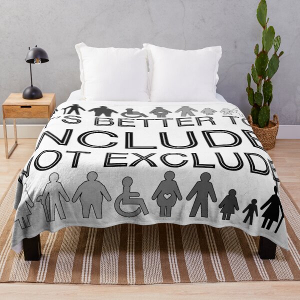 Item preview, It's Better To Include, Not Exclude: Shapes & Sizes (Black and White) designed and sold by SarahJosArt.