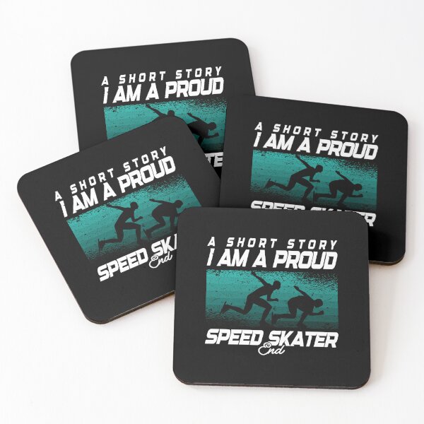 Aperçu de l'œuvre Speed Skater A Short Story I Am A Proud Ice Skate créée et vendue par tshirtconcepts.