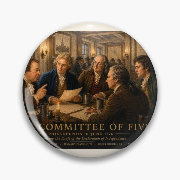 Item preview, The Committee of Five — Philadelphia, June 1776 designed and sold by Novel Works Studio.