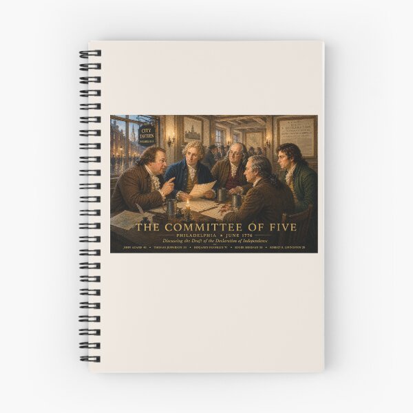 Artikelvorschau, Das Fünferkomitee – Philadelphia, Juni 1776 entworfen und verkauft von Novel Works Studio.