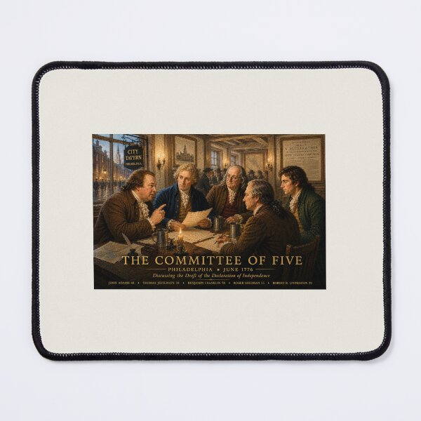 Item preview, The Committee of Five — Philadelphia, June 1776 designed and sold by Novel Works Studio.